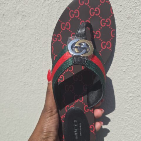GG web sandals